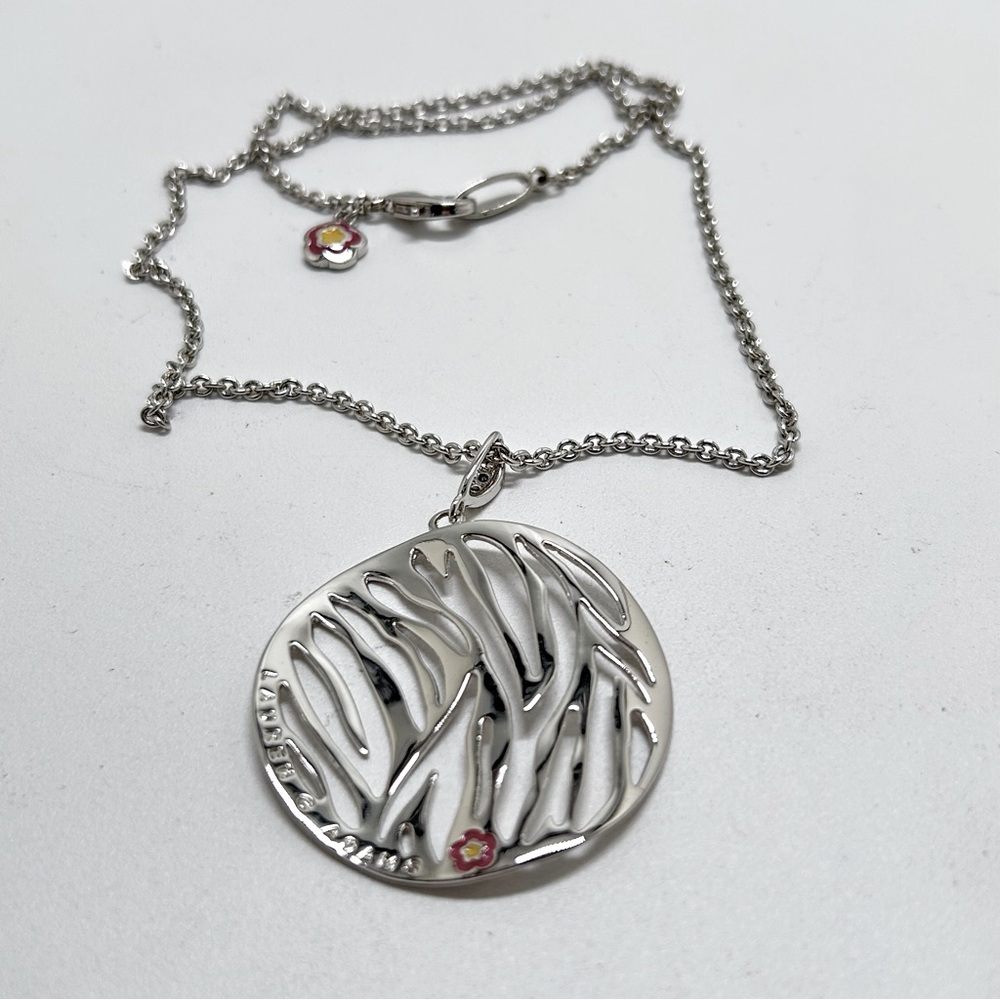 Lauren Adams, Bradford Jewelers, Ct, Long Silver Plate Pendant Necklace, NIB - Picture 8 of 9